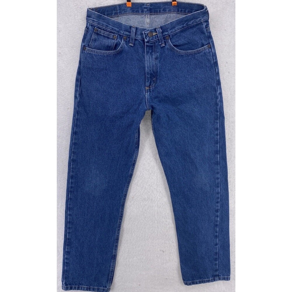 Magellan Outdoors Men 30x30 Straight Leg Jeans Dark Wash Blue 100% Cotton Denim